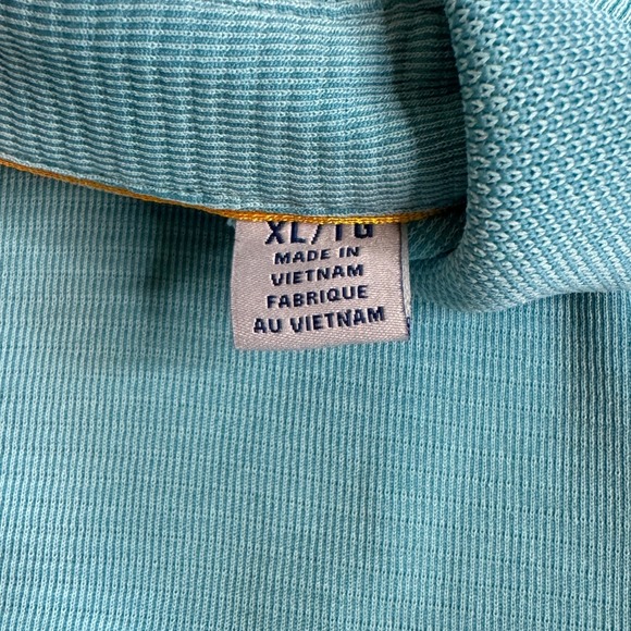 Tommy Bahama IslandZone Polo Shirt Men's XL‎ Turquoise Fish Logo - Picture 4 of 8